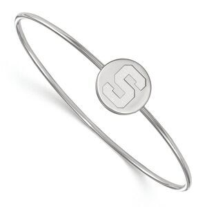 Sterling Silver Michigan State University 'S' Bangle, 7 Inch